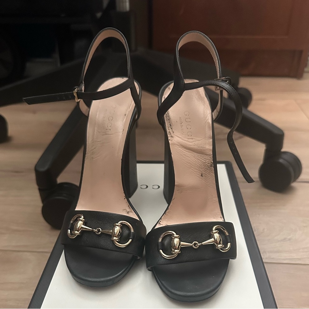 GUCCI BUCKLE HEELS